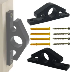 2 Pcs Resistance Band Wall Anchors, Space Saving Wall Mount Clips for Home Gym Workouts for Strength Training, Fitness, and Physical Therapy Exercise 2