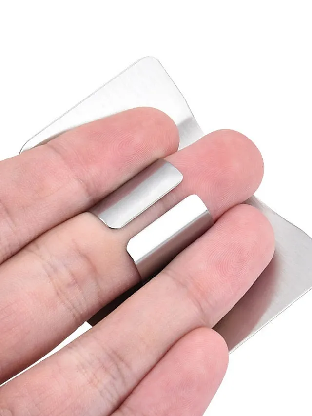 2pcs stainless steel hand protector for cutting vegetables Practical kitchen small tools Multi purpose hand protector for cutting