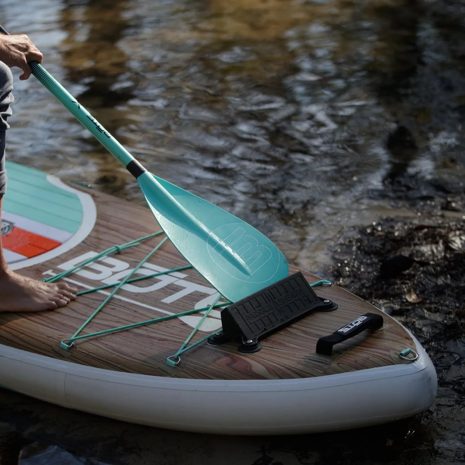BOTE Universal 3 Piece Adjustable SUP Carbon Fiber Paddle Convex Blade ABS Edge Stand Up Paddle Board Fishing Kayaking Packable Family Travel Friendly