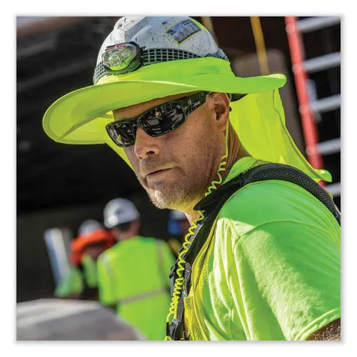 Chill-its 6660 Hard Hat Brim   Neck Shade, 19.5 X 9.75, Lime, Ships In 1-3 Business Days