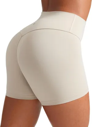 CRZ YOGA Secretsculpt Womens Butterlift High Waist Scrunch Butt Biker Shorts 4 Inches - No Front Seam Workout Gym Booty