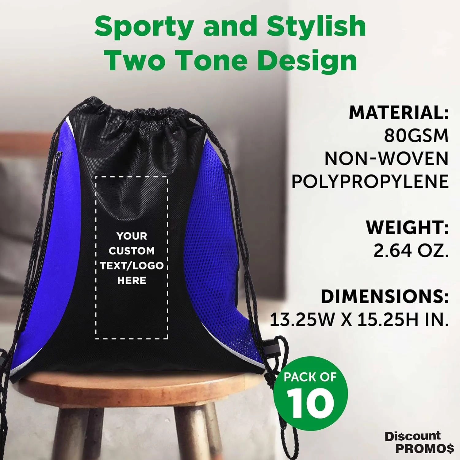 DISCOUNT PROMOS Drawstring Backpacks