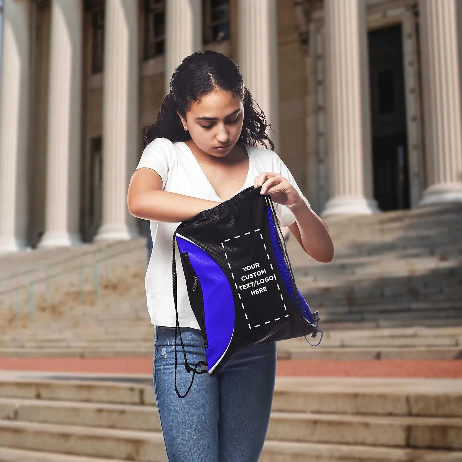 DISCOUNT PROMOS Drawstring Backpacks