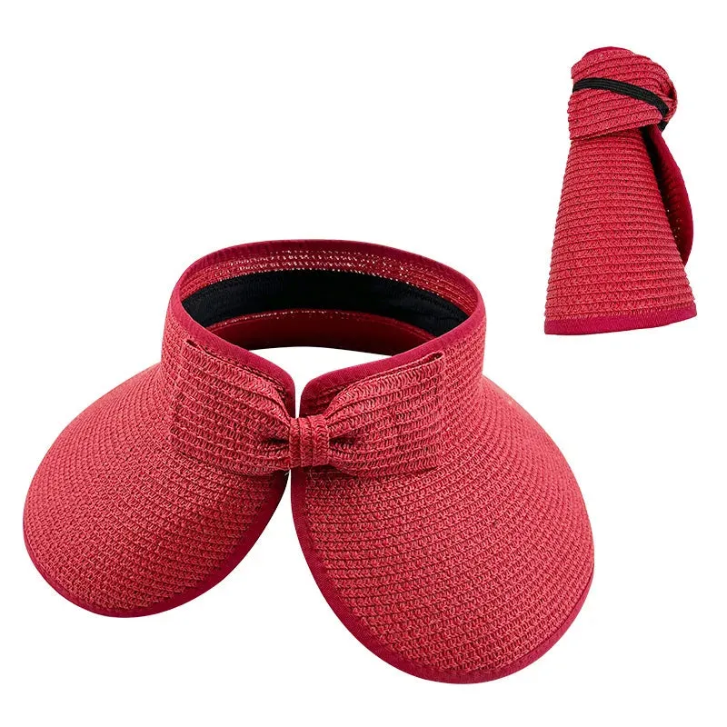 Foldable Wide-Brim Summer Visor Hat