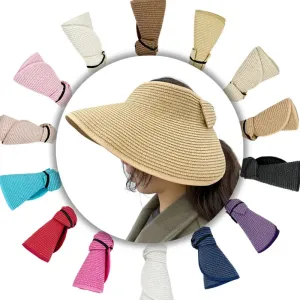 Foldable Wide-Brim Summer Visor Hat
