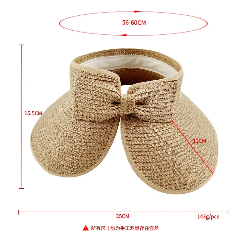 Foldable Wide-Brim Summer Visor Hat