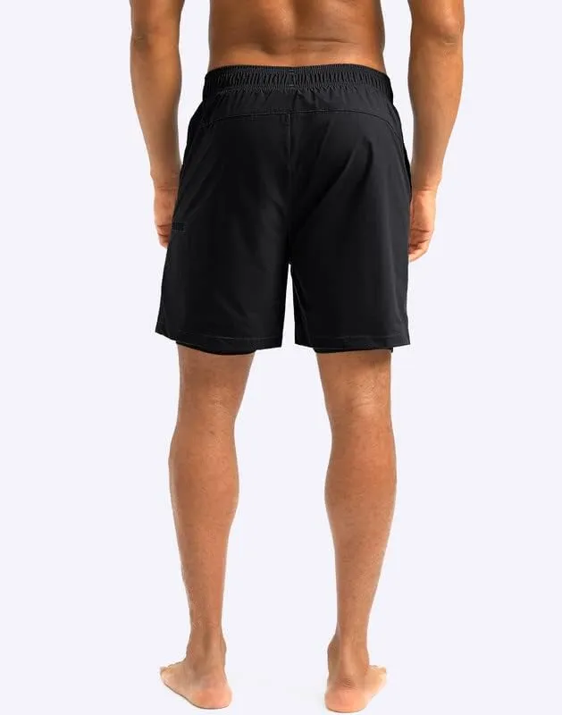 G Gradual Mens Swim Trunks with Compression Liner 5 inch Inseam Quick Dry Bathing Suits with Zipper Pocket-No Thigh Chafing