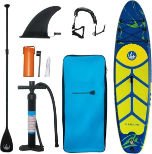 Inflatable Stand Up Paddle Board, 10'6" Paddle Boards with Premium Accessories, Aluminum Paddle, Pump, Safety Rope, Repair Kit, Backpack, Wide Stable Design, Non-Slip Deck Paddle Boards for Adults