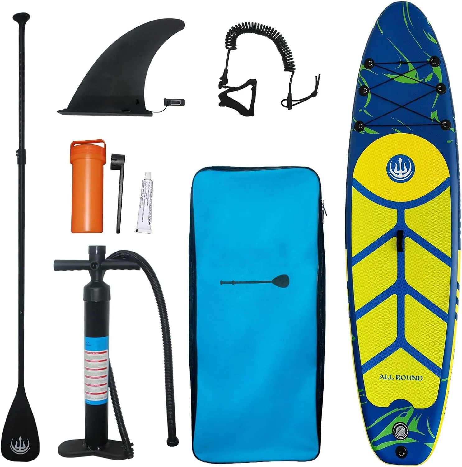 Inflatable Stand Up Paddle Board, 10'6" Paddle Boards with Premium Accessories, Aluminum Paddle, Pump, Safety Rope, Repair Kit, Backpack, Wide Stable Design, Non-Slip Deck Paddle Boards for Adults