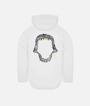 Jaws UV Hoodie - White