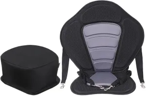 Kayak Padded Seat Canoe Seat Boat Seat Cushioned Adjustable for Rafting Drifting Inflatable Paddleboard