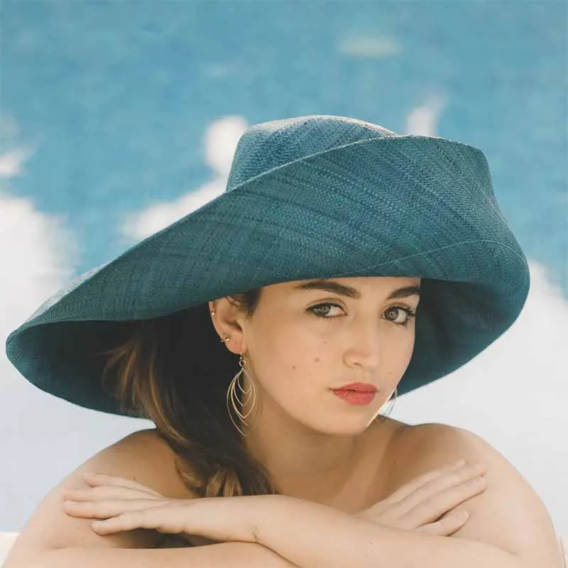 Madagascar Raffia Wide Brim Sun Hats in Solid Colors