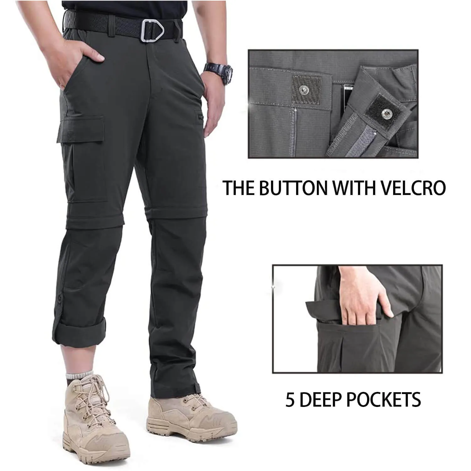 Men's UPF 50  Breathable Convertible Pants 15