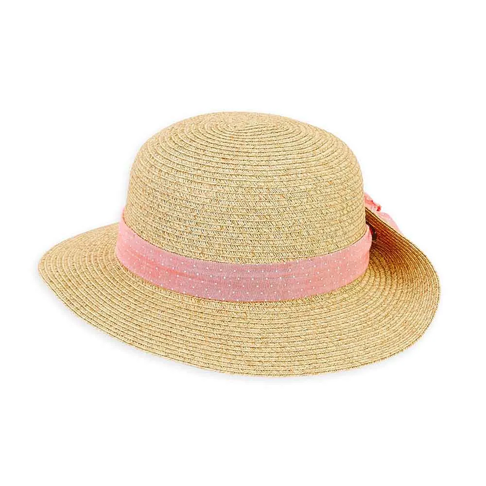 Petite Size Sun Hat with Pinned Up Brim - Sunny Dayz™