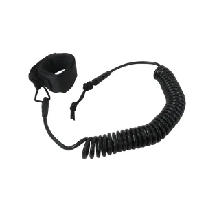 Premium Coiled SUP Leash 10 FT Surfboard Leash Sup Leg Rope Strap Stand Up Paddleboard Leash - Black