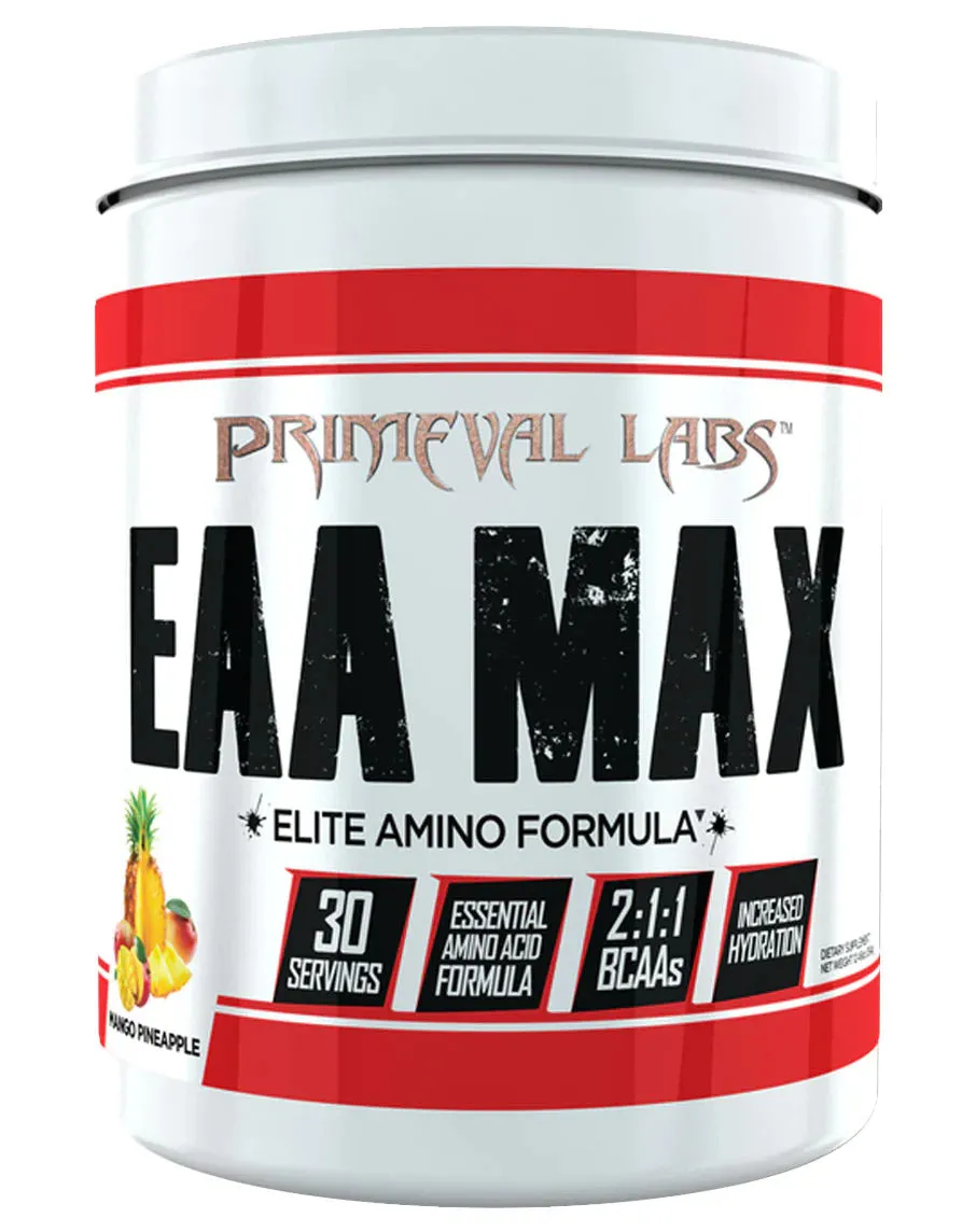 Primeval Labs EAA Max, Amino Acids & BCAA, 30 Servings