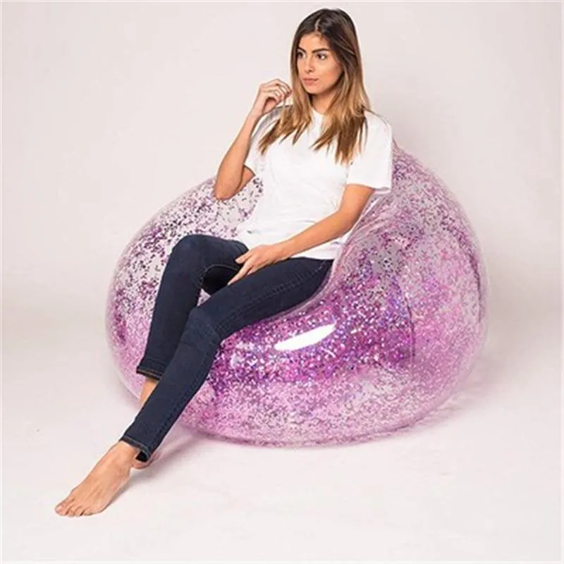 Sofa Air Sleeping Fast Folding Inflatable Lazy Bean Bag Lounger  Room Waterproof Chair bed Sleeping