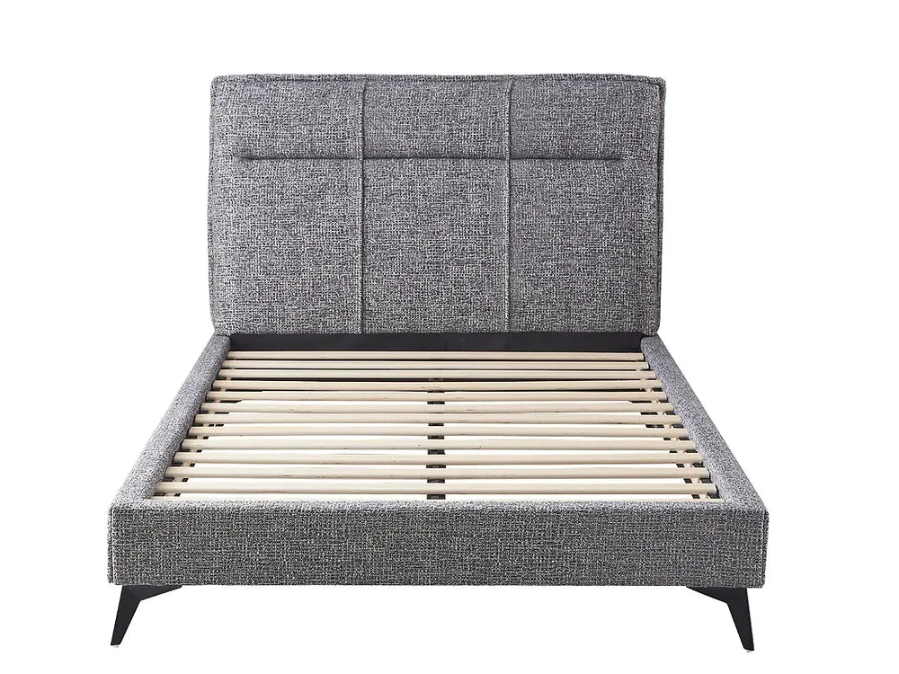 Soft Grey High Density Foam Fabric Platform Bed - Queen or King- Model 5935