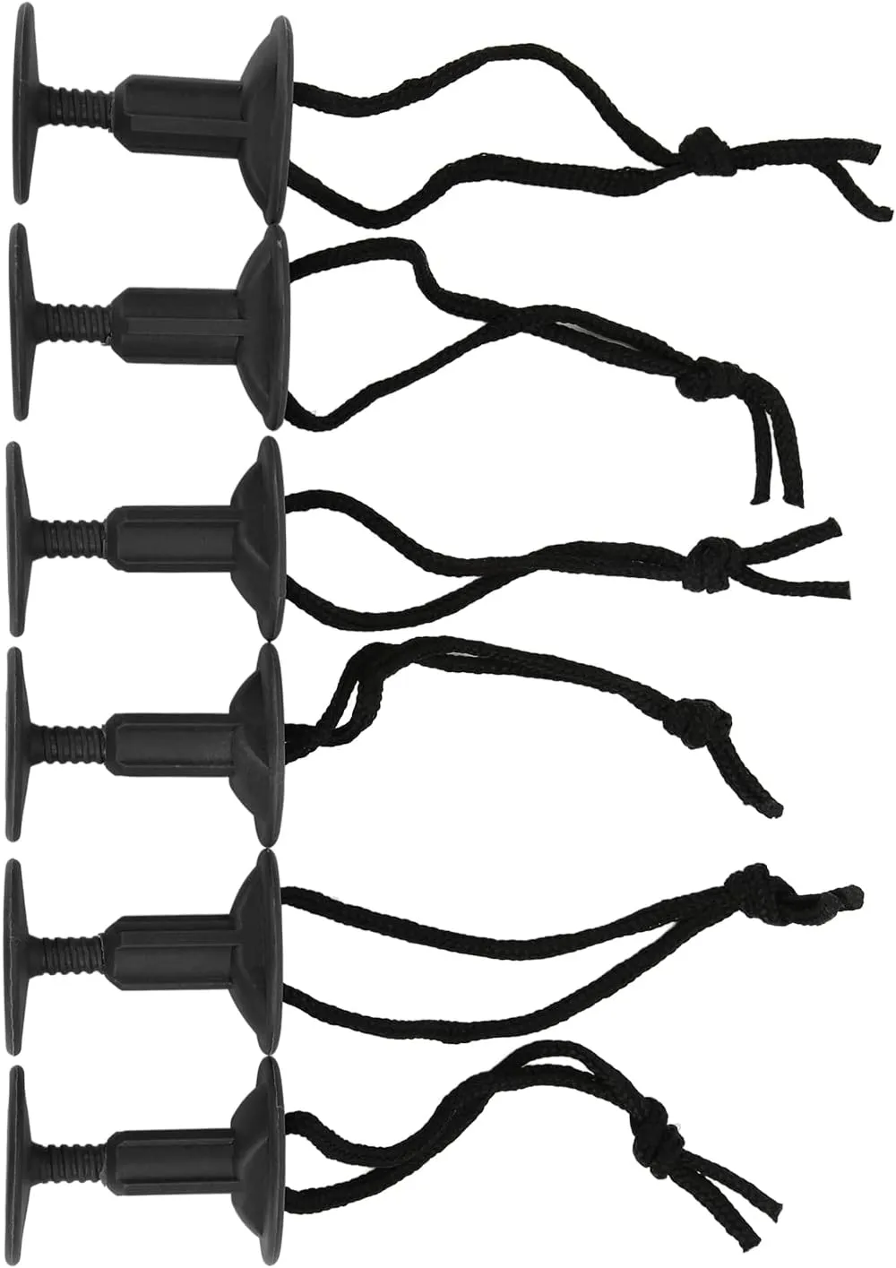 Surfboard Leash Leg Rope Plug with Detachable Slots, Nylon Plastic Surf Leash Plugs Suit for Water Sports Replacement Accessories (6 Pieces)