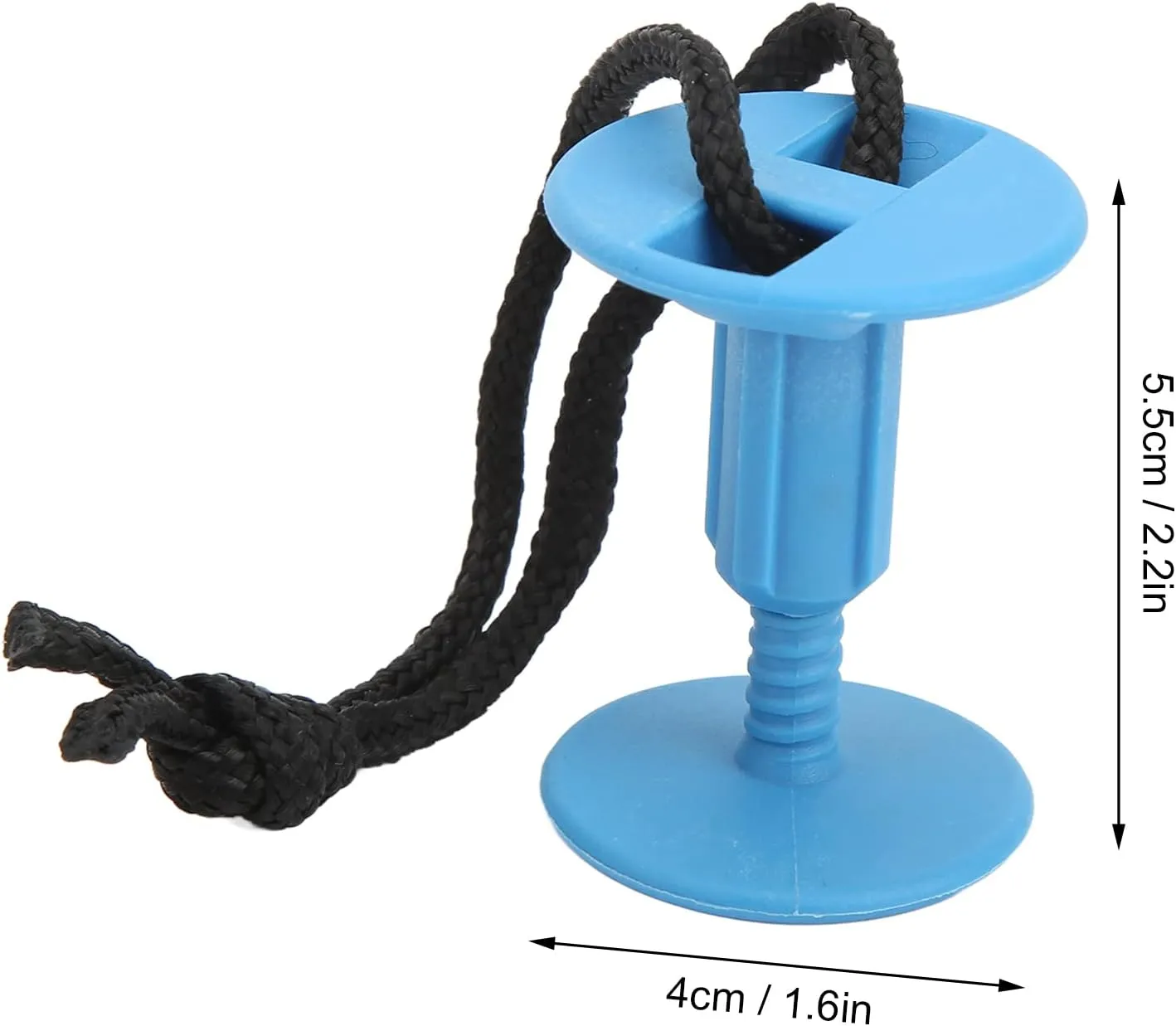 Surfboard Leash Leg Rope Plug with Detachable Slots, Nylon Plastic Surf Leash Plugs Suit for Water Sports Replacement Accessories (6 Pieces)