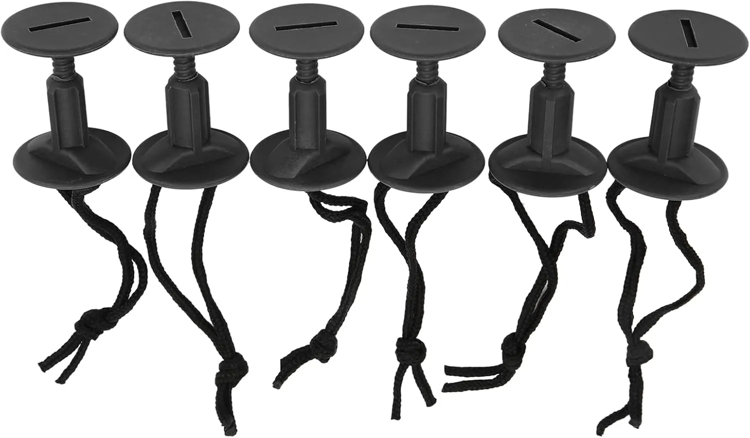 Surfboard Rope Plug, 6pcs Nylon Plastic Surfboard Leash Rope Plug with Detachable Slots, for Soft Foam Surfboards, Body Panels, Stand Up Paddles