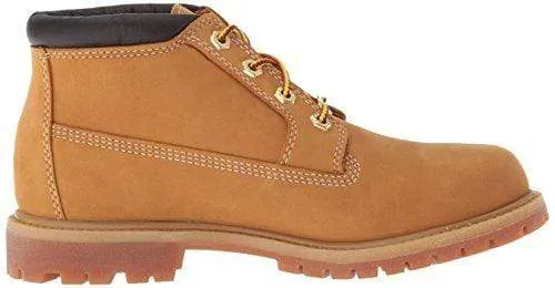 Timberland Women's Nellie Double WP Ankle Boot,Wheat Yellow,6.5 M US