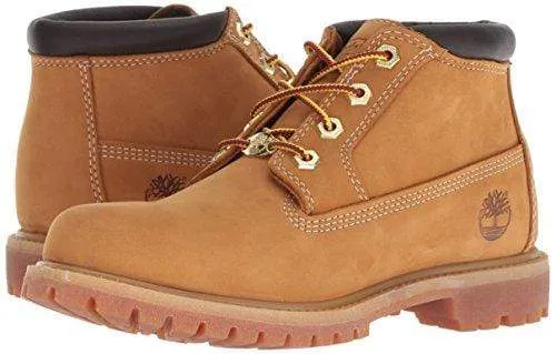 Timberland Women's Nellie Double WP Ankle Boot,Wheat Yellow,6.5 M US