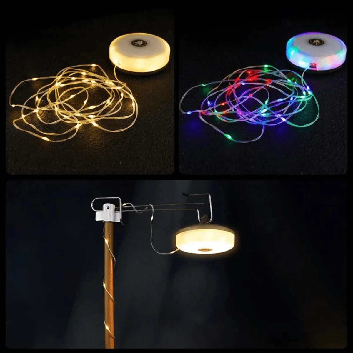 USB Rechargeable Camping Lights, LED Lantern, Waterproof, Impact Resistant, 2000mAh Battery, Ideal for Outdoor Adventures, Camping, Hiking