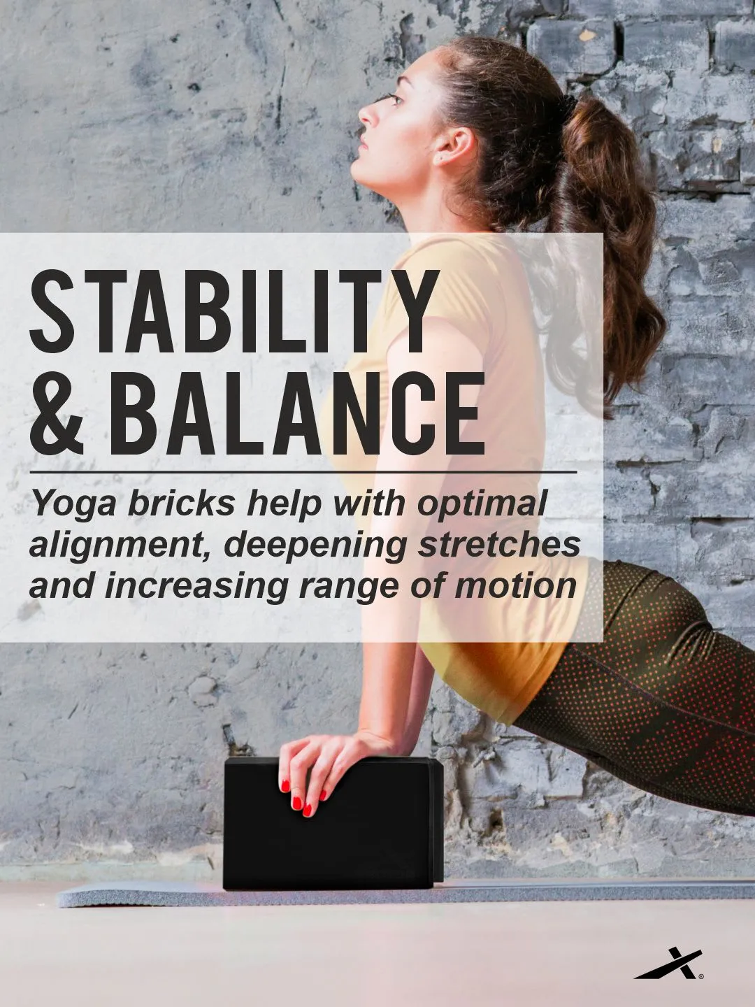VECTOR X Yoga Block/Yoga Brick of High Density Premium EVA Foam Eco Non Toxic Pack of 2 Yoga Blocks (Black Pack of 2)