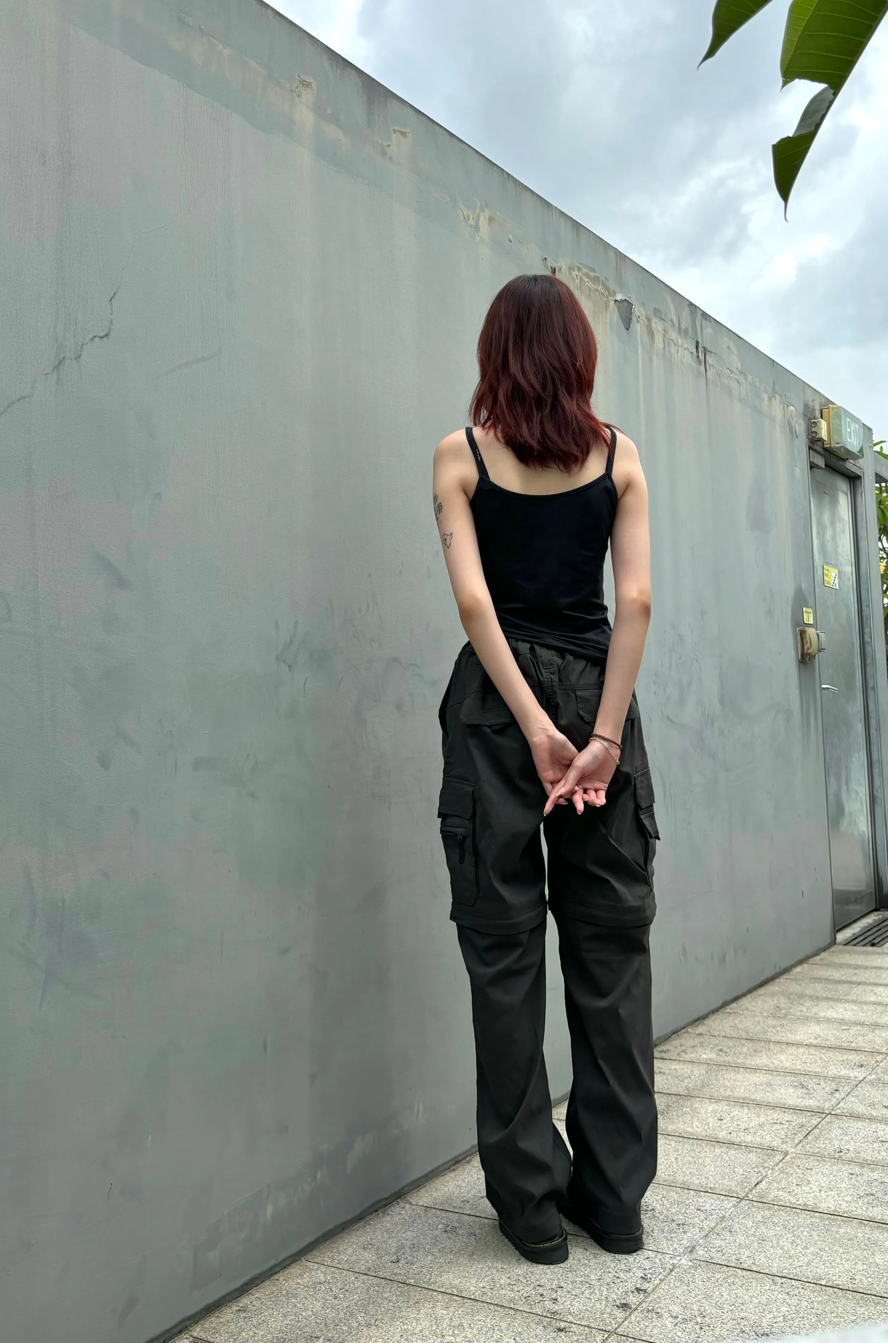 Vintage Parachute Convertible Cargos - Dark Grey