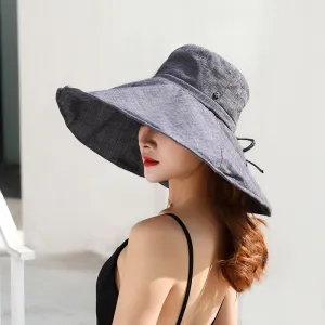 Viva Large Brim Chambrey Hats - 4 Colors