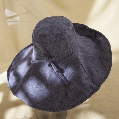 Viva Large Brim Chambrey Hats - 4 Colors