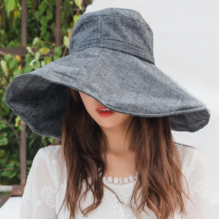 Viva Large Brim Chambrey Hats - 4 Colors