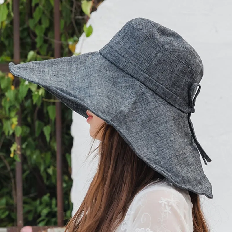 Viva Large Brim Chambrey Hats - 4 Colors