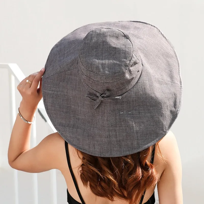 Viva Large Brim Chambrey Hats - 4 Colors