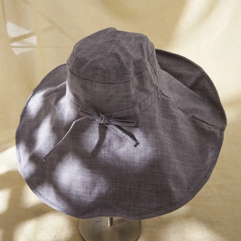 Viva Large Brim Chambrey Hats - 4 Colors