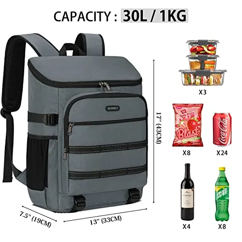 Waterproof Insulated Cooler Bag Large Picnic Backpacks Lightweight Lunch Bag Backpacks Cooler Bag for Camping BBQ Hiking Picnic